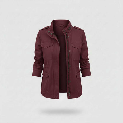 Zwarte Dames Jas Winter | Moderne Casual Ritsjas