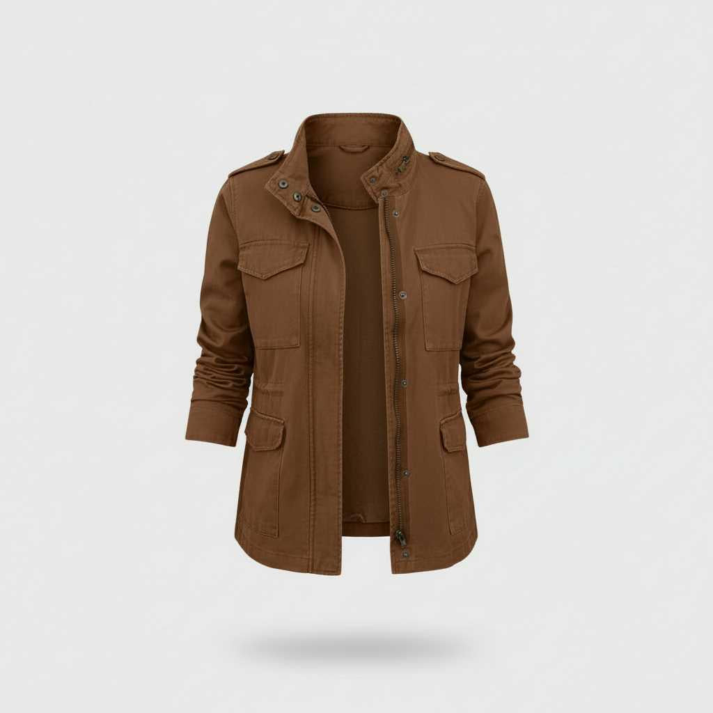 Zwarte Dames Jas Winter | Moderne Casual Ritsjas