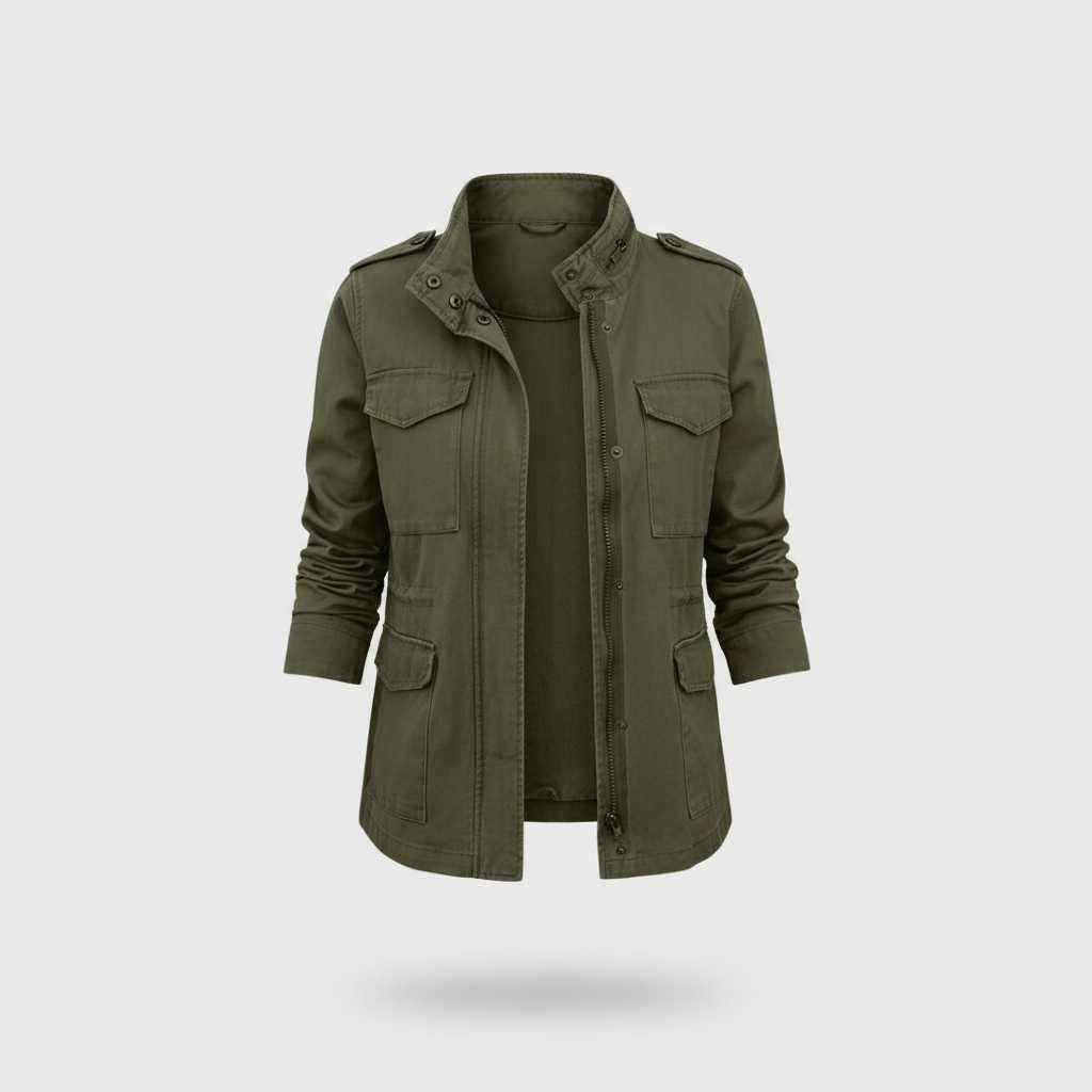 Zwarte Dames Jas Winter | Moderne Casual Ritsjas