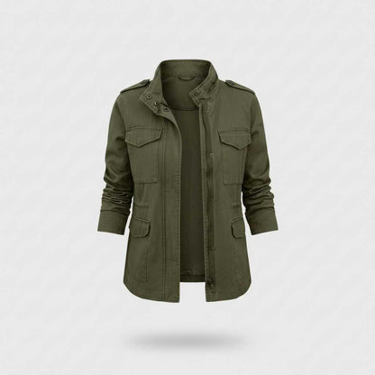 Zwarte Dames Jas Winter | Moderne Casual Ritsjas